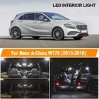 18 шт. белые светодиодные с Canbus ламп светильник для 2013-2016 2017 2018 Mercedes Benz A-Class W176 карта купольная дверь багажника лампа