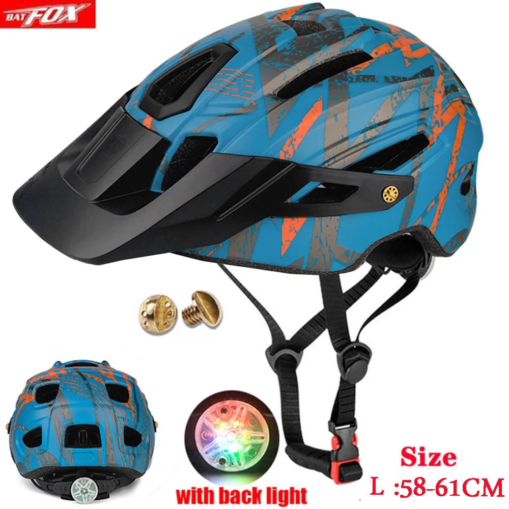 

2021 MTB Road Mountain Cycling Helmets Breathable Ultralight Integrally-molded Bike Helmet Tail Light casco ciclismo bicicleta