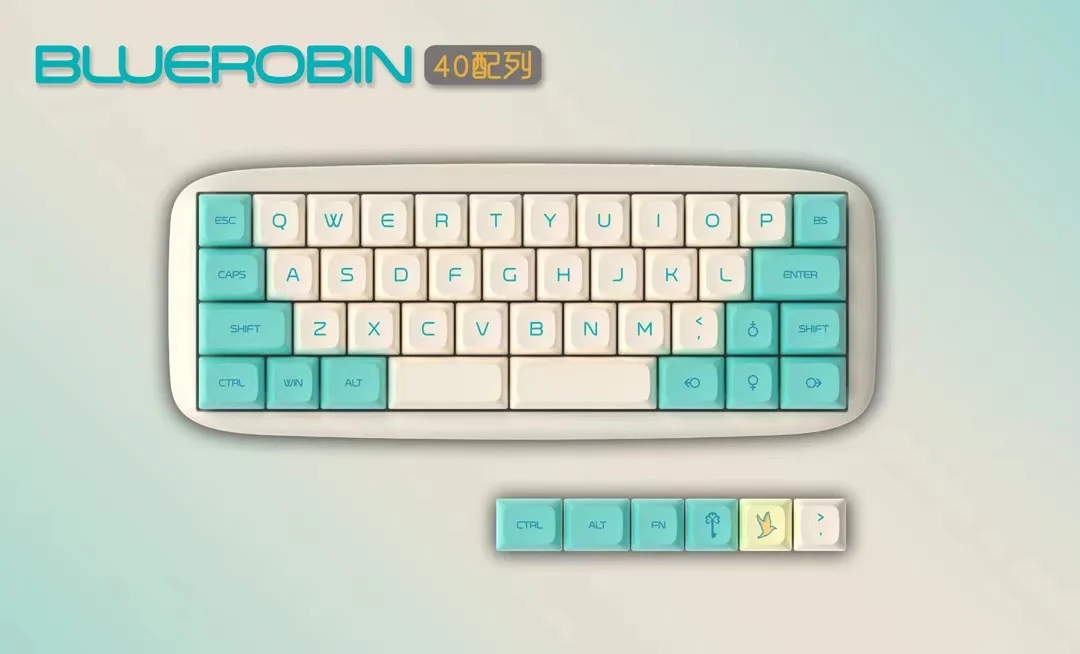 Bluebird тема PG сублимационный процесс материал PBT механическая клавиатура XDA