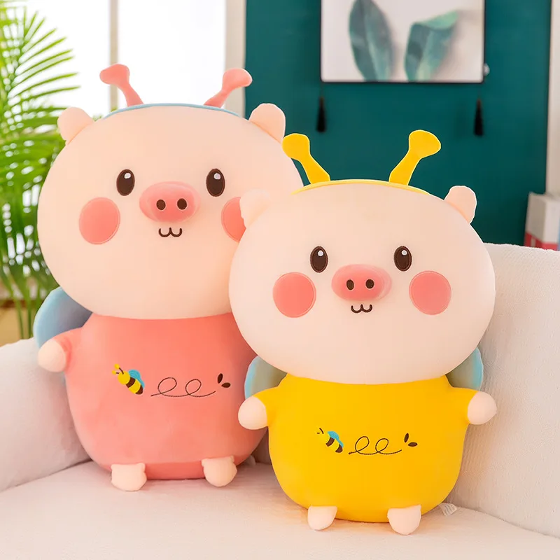 

Zqswkl 35/50/60 см Мягкая Милая свинья искусственная кукла подушка обнимашка Подруга Рождественский подарок на день рождения Большие Животные Мя...