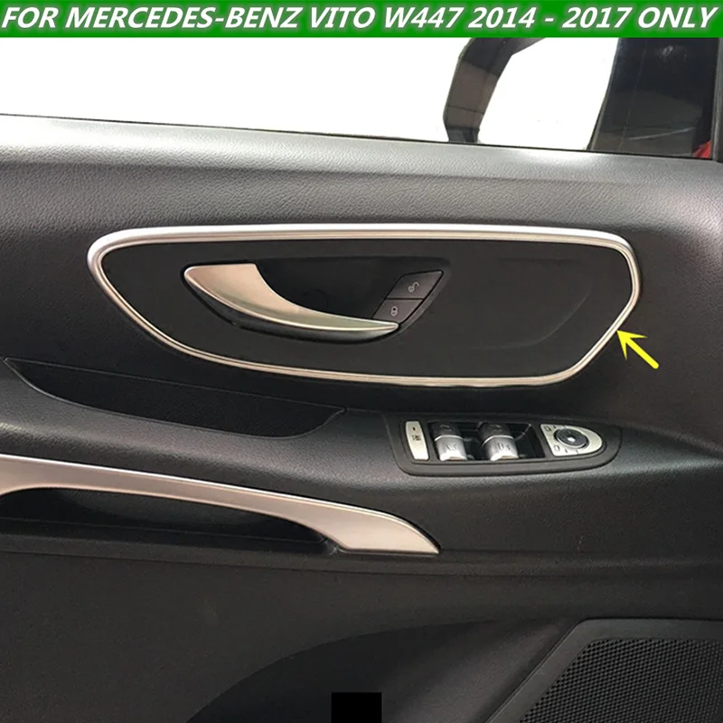 2 шт. аксессуары для Mercedes Benz Vito W447 2014 2015 2016 2017 2018 Автомобильная дверная ручка двери