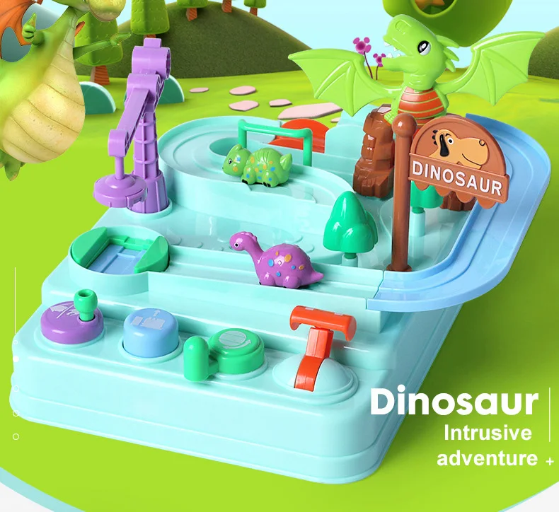 Веселые приключения динозавров трек приключений настольная игра Интерактивная