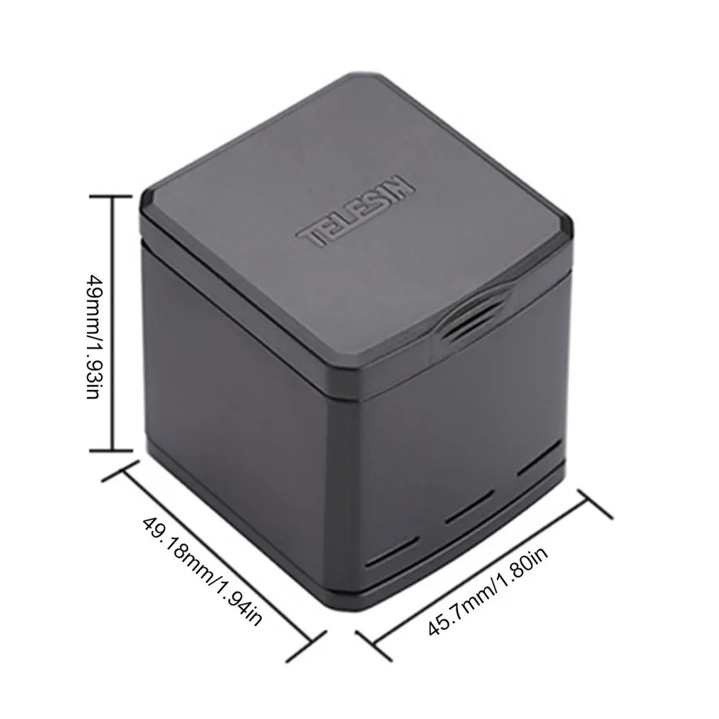 

Smart Charger For GoPro Hero 8 7 6 5 Li-ion Battery Charging Case Type-C Cable LED 3 Way Storage Box Camera Accessories