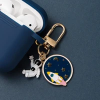 retro astronaut spaceman silicone case for apple airpods accessories protective diamond star cover headset box earphone case