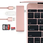 USB-хаб с кардридером для TF-и SD-карт, 3,0 PD Thunderbolt 3, USB-хаб с адаптером для MacBook New Pro Air 13, 15, 16, 2020, 2021, A2289, A2338