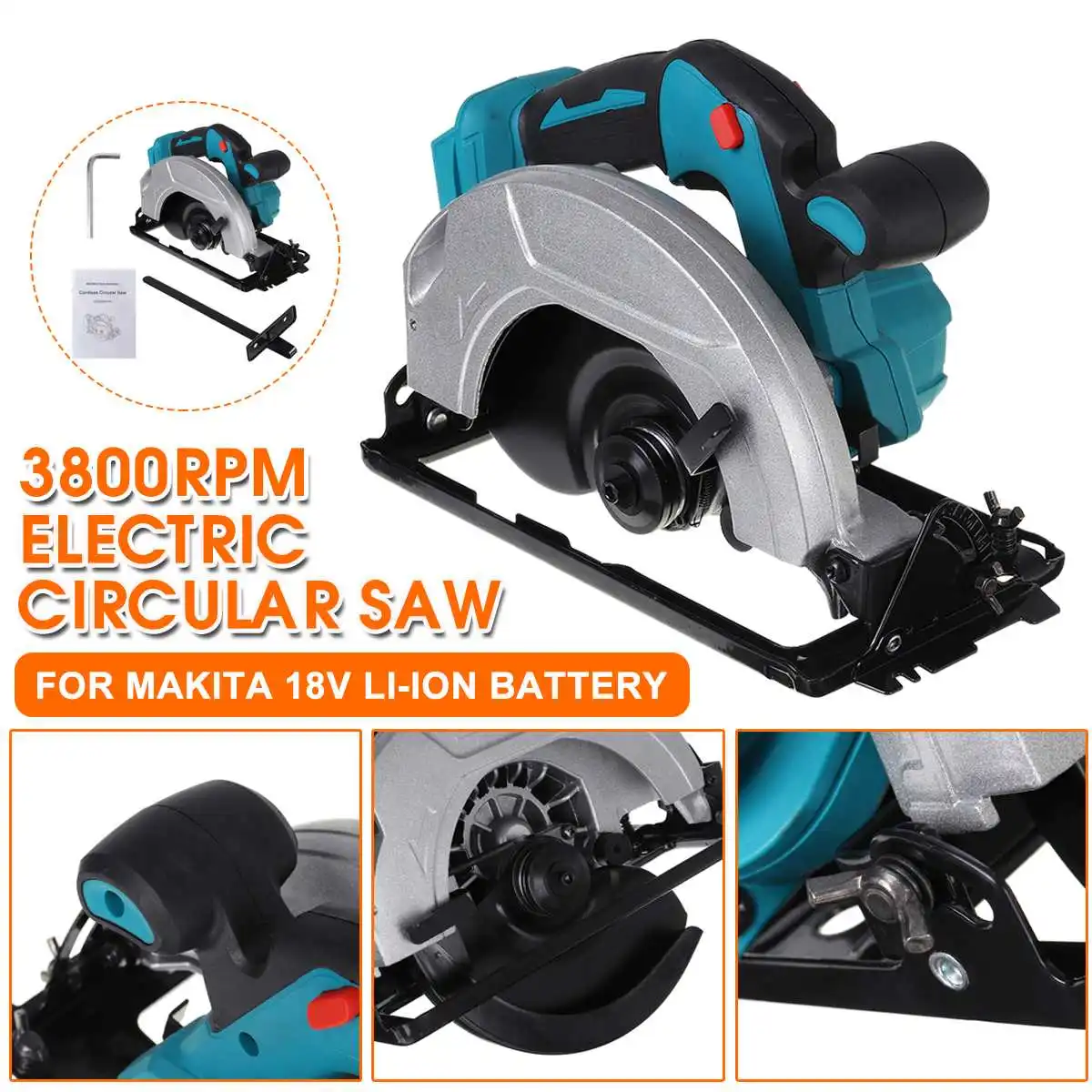 

Пила циркулярная электрическая, 180 мм, 3800 об./мин.