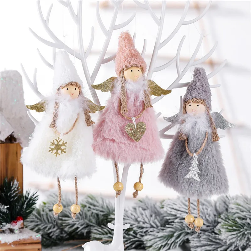 Christmas Tree Decor Flying Angel Dolls Xmas Ornament Natal Noel Deco Decoration for Home New Year 2020 Kids Gift | Дом и сад