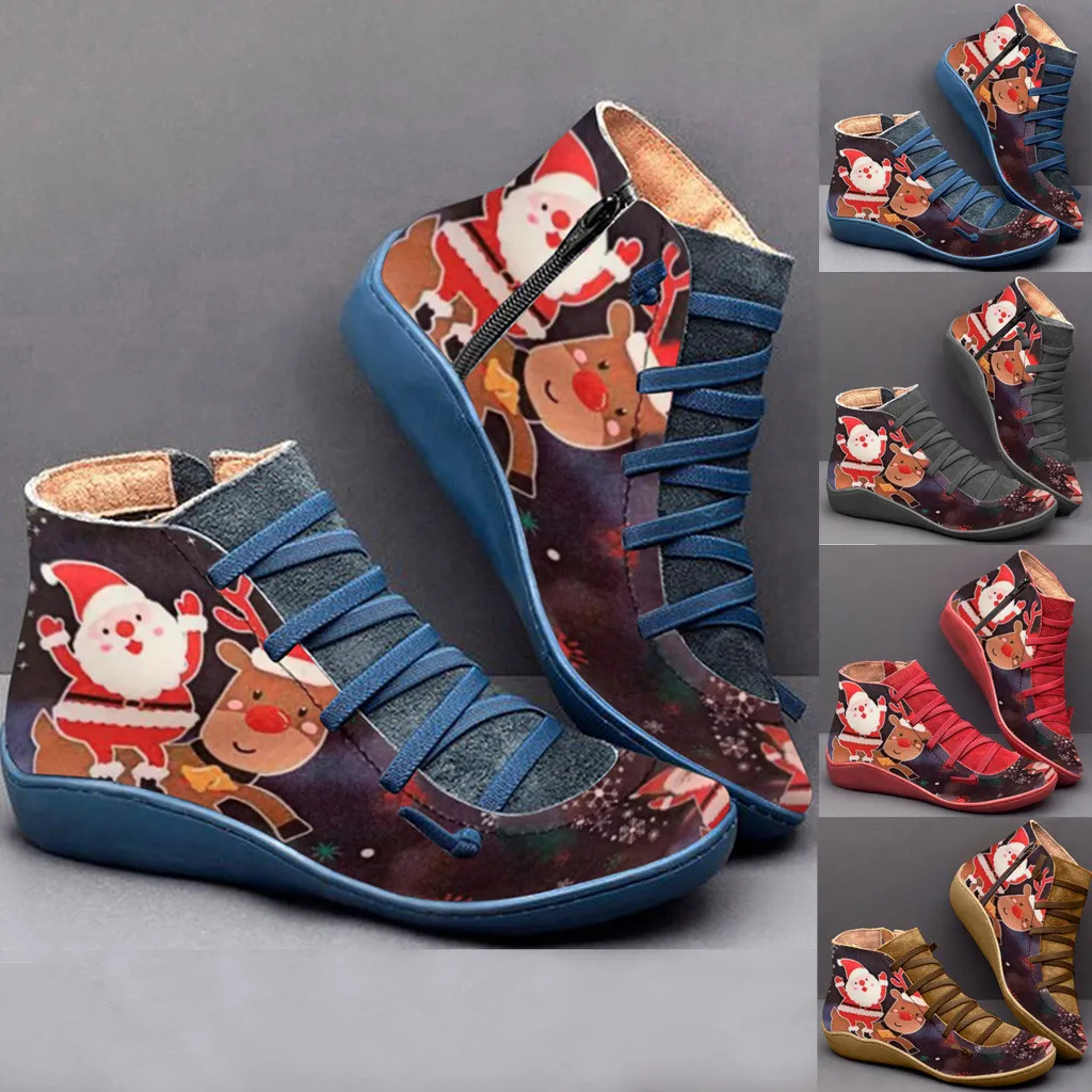 2020 г. Весна зима новые женские повседневные кожаные ботинки на шнуровке плоской