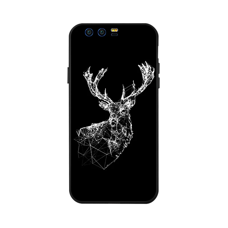 Silicon Soft TPU case For huawei honor 9 lite Case Cover Matte Painting Black Painted Cases back cover |