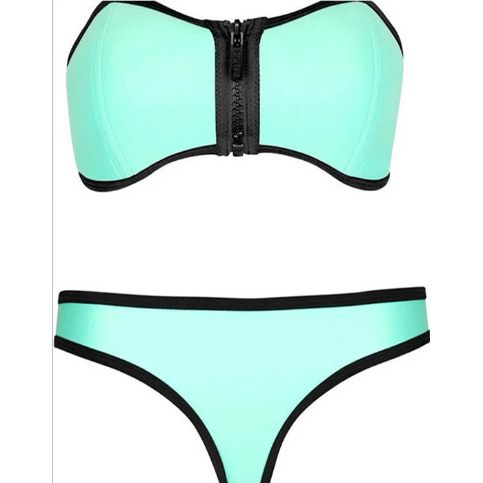 Сексуальный купальник из двух частей женский купальник-монокини пляжная одежда