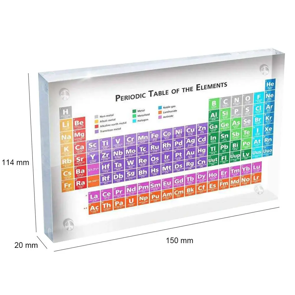 

Periodic Table Display with Elements Student Teacher Gifts Crafts Decor D6
