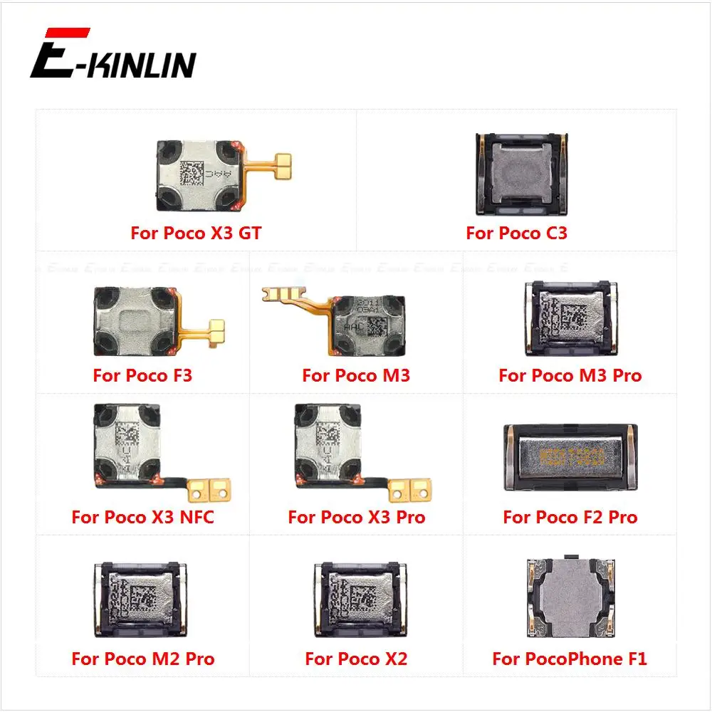 Earpiece Receiver Front Top Ear Speaker Repair Parts For XiaoMi Mi PocoPhone F1 Poco F2 F3 X2 X3 NFC X4 GT M2 M3 M4 Pro C3