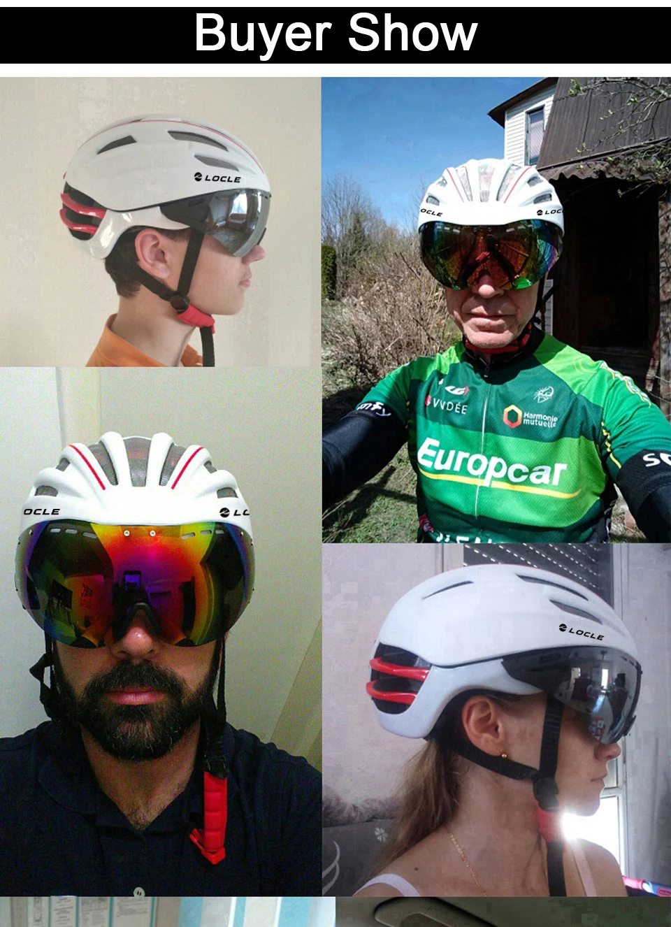 LOCLE Goggles велосипедный шлем двухслойный дорожный горный велосипедный шлем с линзой ультралегкий Casco Ciclismo велосипедный шлем 55-61 см