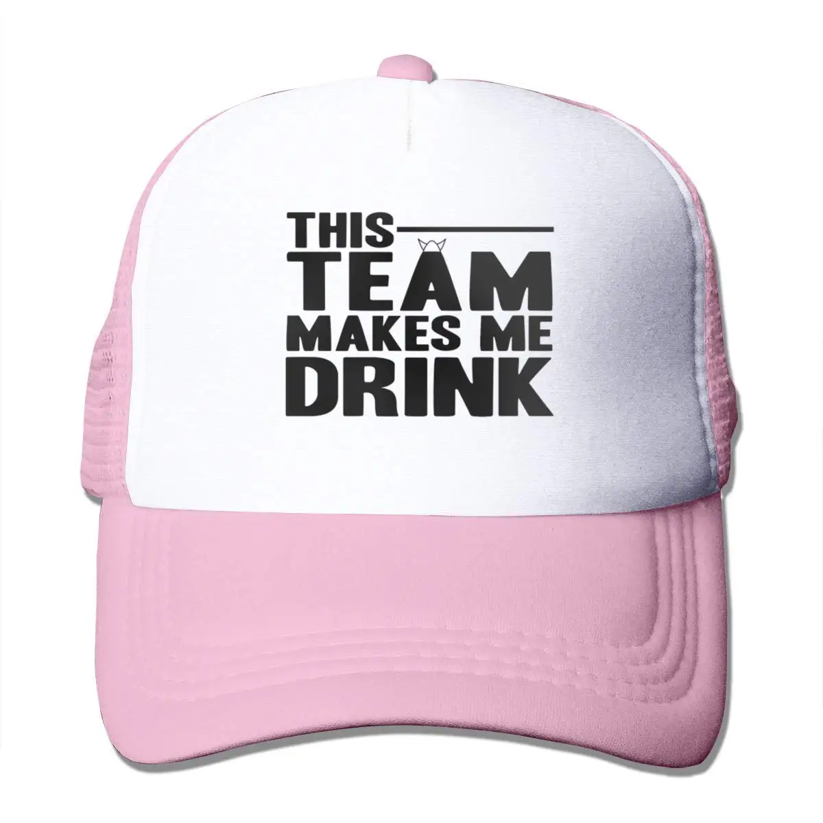 Эта команда Make ME Drink Mesh бейсболки унисекс В Стиле Дальнобойщика розовые шапки |