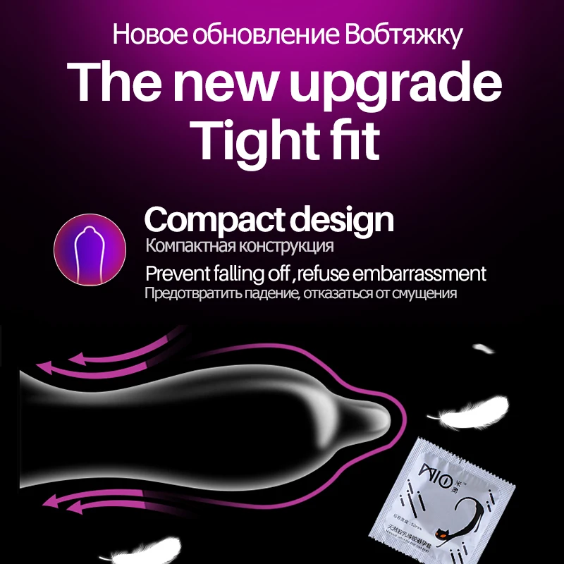MIO 3D Delay Condoms for Man 49mm Tight Fit Big Dotted Large Particles Penis Sleeve Extra Lubricant Fancy Condom Safe Sex shop | Красота и