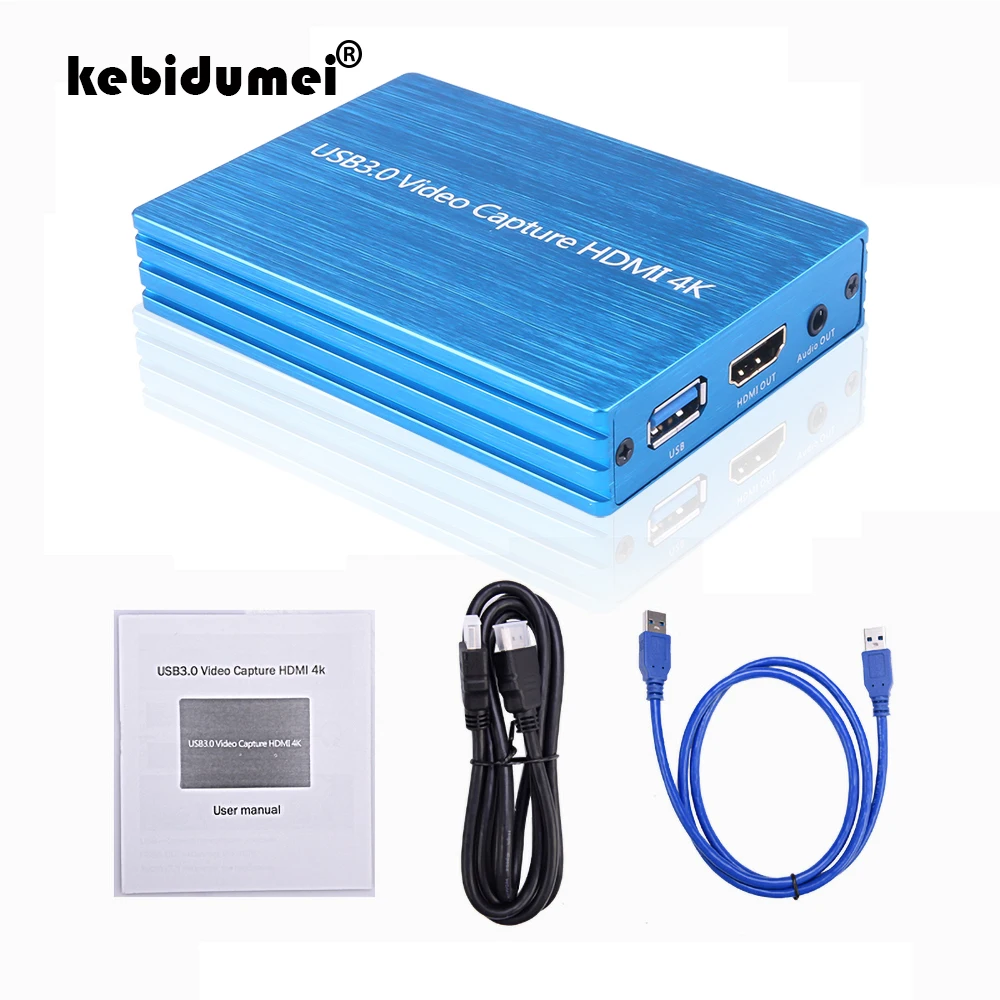 

Карта видеозахвата HD 1080P, USB, HDMI-совместимая с USB, 4K @ 60 Гц