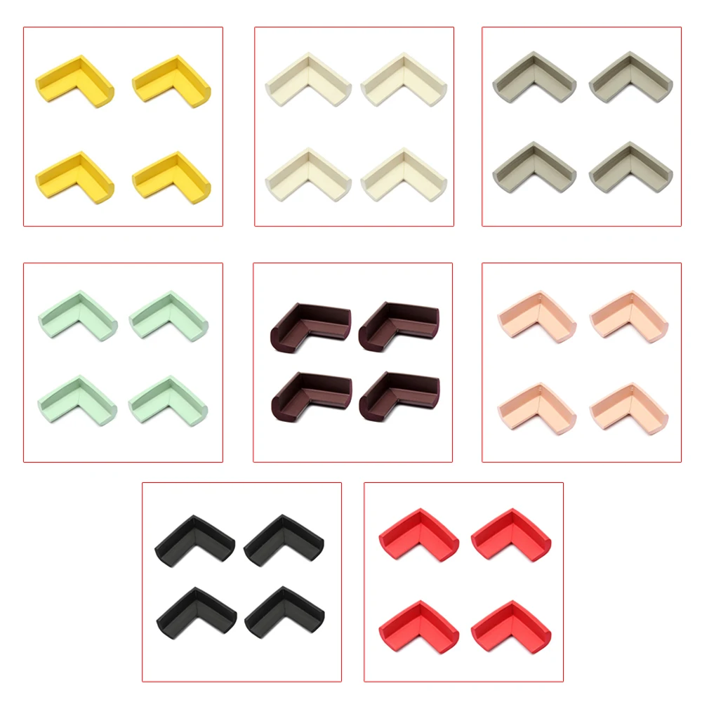 

4pcs Child Baby Safety Desk Table Edge Cover Guard Corner Protector Cushion black