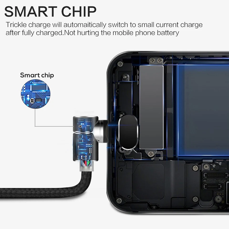 Магнитный кабель Micro Usb 90 градусов для Samsung Xiaomi LG Huawei быстрая зарядка USB Android