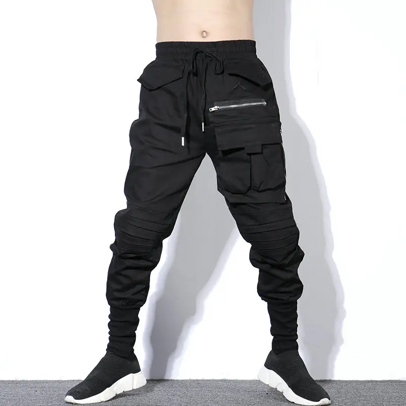 

Darkly Style Multi-pockets Pants Men Fashion Hip Hop Harem Pants Casual Joggers Sweatpant Vintage Streetwear Men Trousers