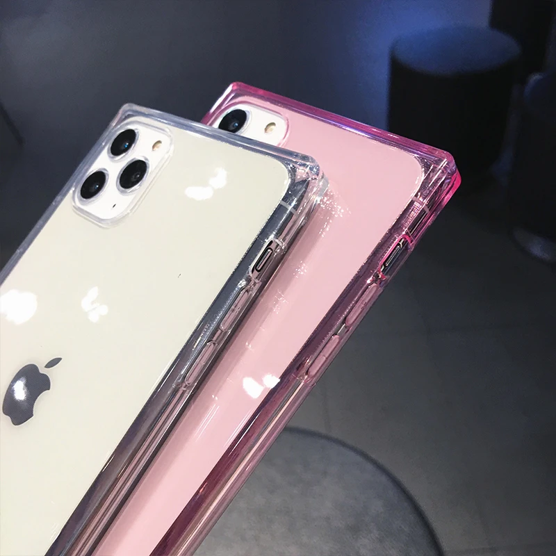 4 гасбэг Drop-Proof мягкий карамельный цвет чехол для телефона для iphone XS Max XR X 11 7 8 Plus 6 6s Прозрачный Силикон ТПУ противоударный задний Чехол