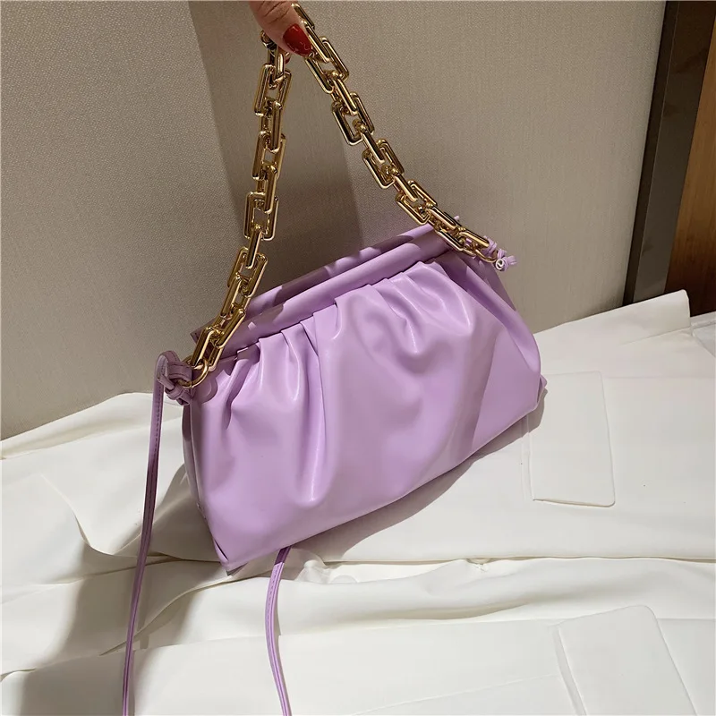 

You Se Luxury Handbag Woman Seiko Production Designer Women's Brand Shoulder Bags Trend Clouds Pleated Bags for Women 2021 Hit
