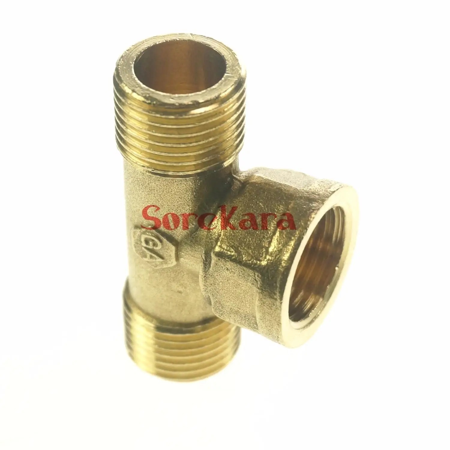 Трехсторонний латунный фитинг для труб 1/2 дюйма вилка BSP x воды топлива газа|bsp male
