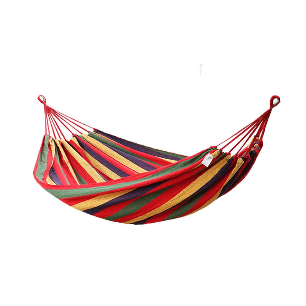 

Single Double Hanging Bed Canvas Garden Hammock Portable Sleeping With Carry Bag Chair Leisure Travel Outdoor Camping Swing