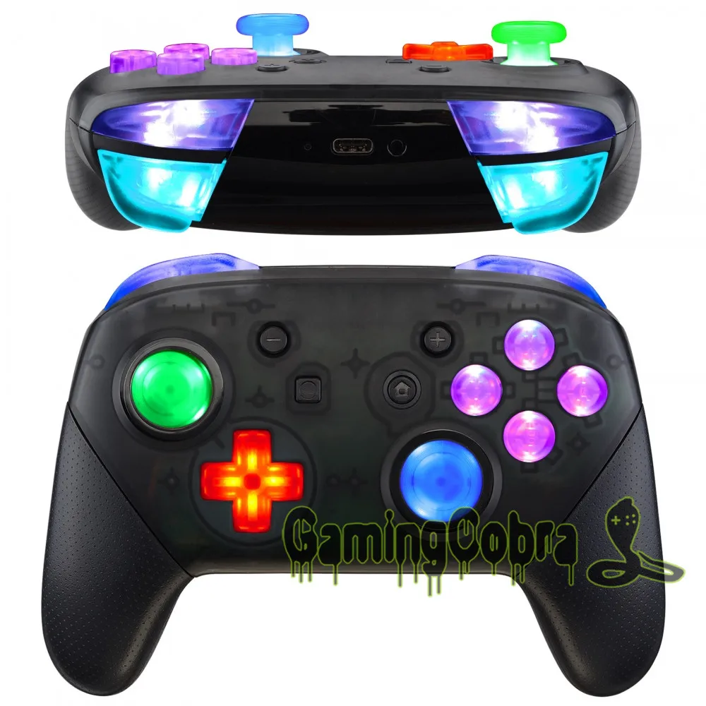 Яркие светящиеся джойстики с экстремальным эффектом D-pad ABXY ZR ZL L R кнопки DTFS
