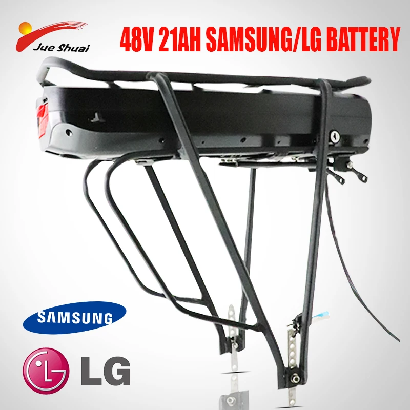 

Электрический велосипед eBike 48V 52V 250w-1000w 48V 21.5AH задний аккумулятор Bafang BBS01 BBS02 двухслойный багажник