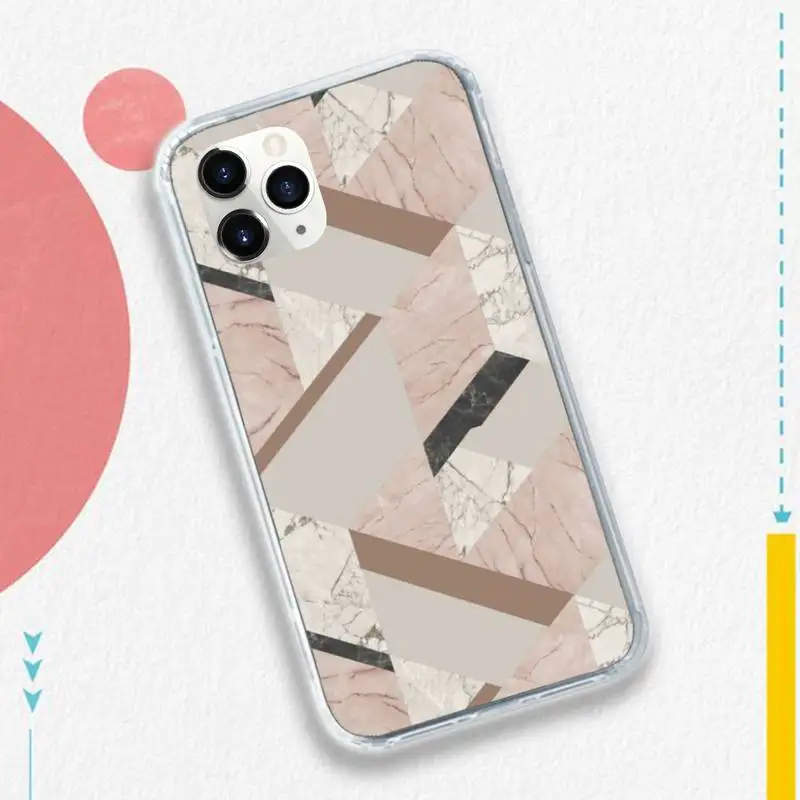 

Geometric marble Color texture Phone Case for iPhone 11 12 pro XS MAX 8 7 6 6S Plus X 5S SE 2020 XR