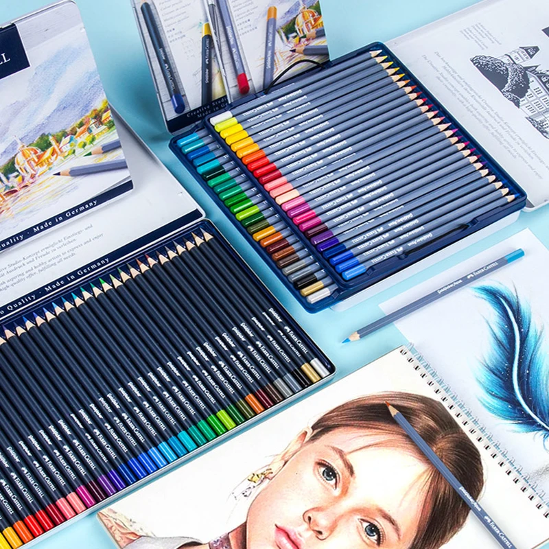 Фотокарандаш с водорастворимыми элементами 12/24/36/48 цветов профессиональные