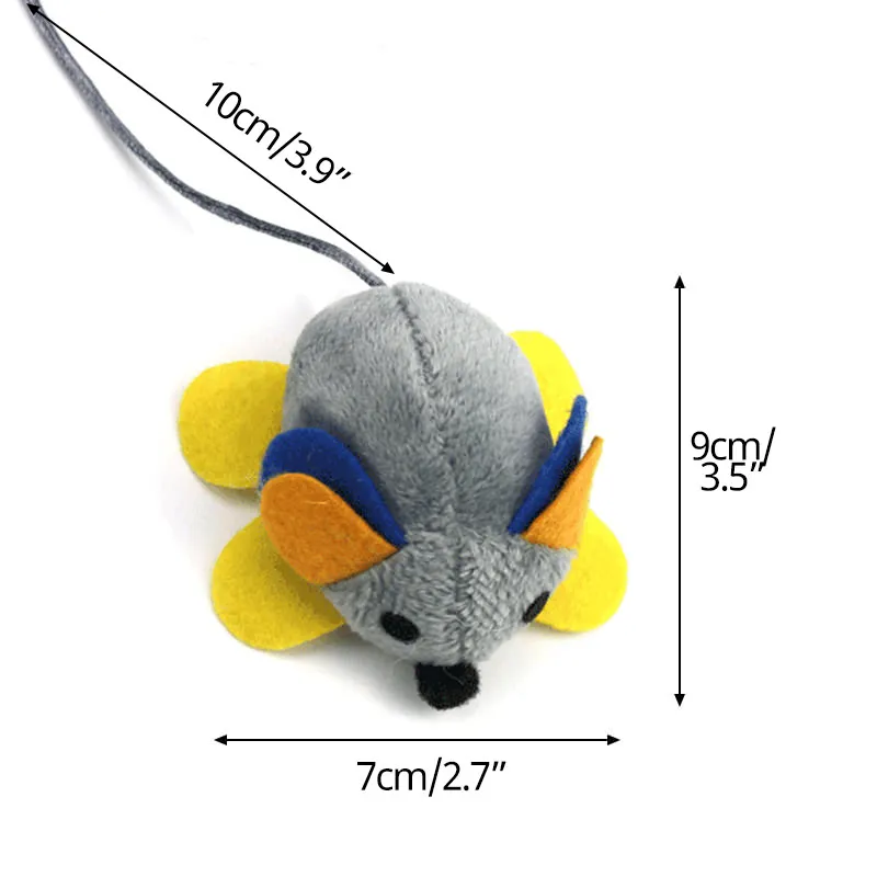 Игрушка для кошек плюшевая смешная Толстая мышка игрушка удобные интерактивные
