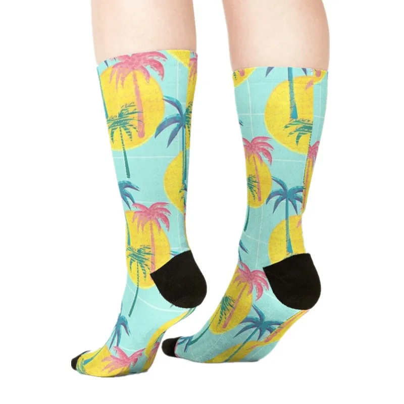 

Women's socks kawaii Sakura butterflies bold Printed Socks Women harajuku Happy Funny Novelty cute girl gift Socks for women