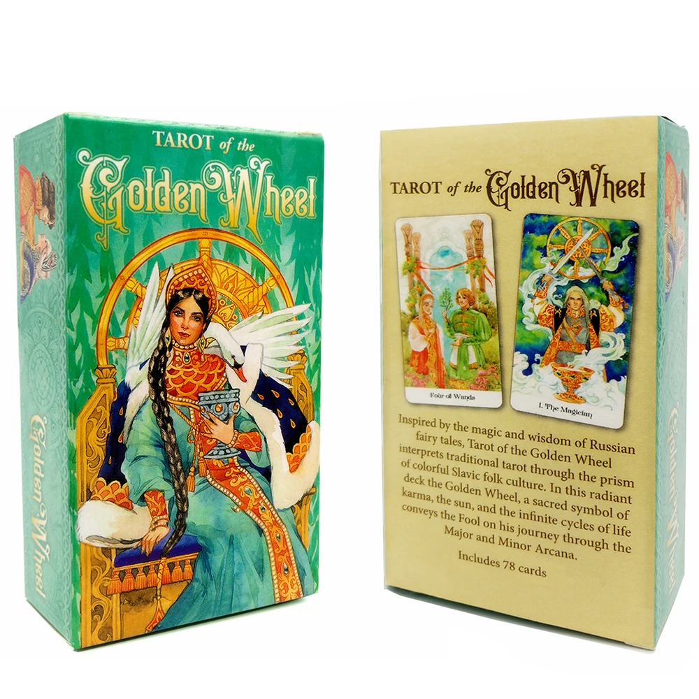 

Tarot of the Golden Wheel 78 Cards Deck Russian Edition Inspired by Fairy Tales Mila Losenko Aeclectic Crisp Divination Game