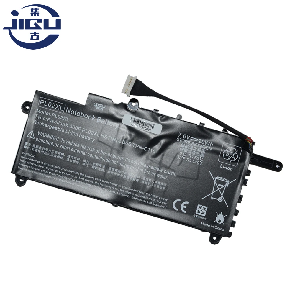 Батарея для ноутбука JIGU PL02029XL PL02XL TPN C115 HP 11 n009tu павильонов X360|laptop battery|for hpbattery for hp