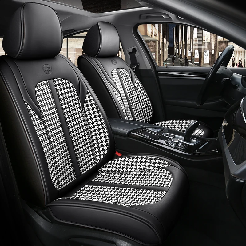 

Full Coverage PU Leather car seat cover flax fiber auto seats covers for bmw x5 e70 f15 e53 x6 e71 e72 f16