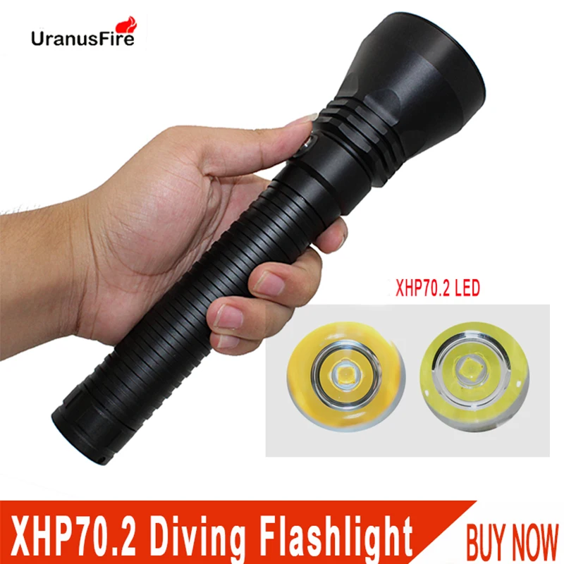 Uranusfire xhp70.2 фонарик для дайвинга 5000 люмен светодиодный 26650 батарея подводный свет