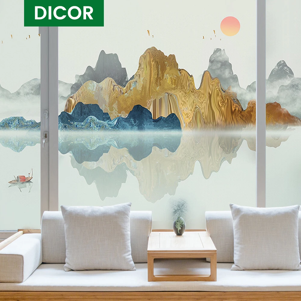 [Серия с природными пейзажами] Большая роскошная матовая пленка на окно