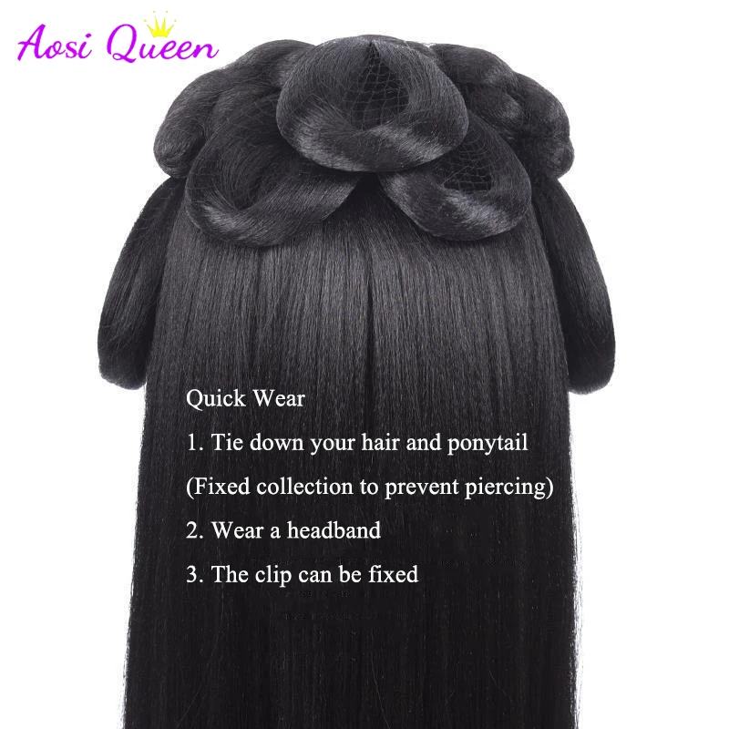 Китайский старинный женский парик Hanfu парики головной убор аксессуары для