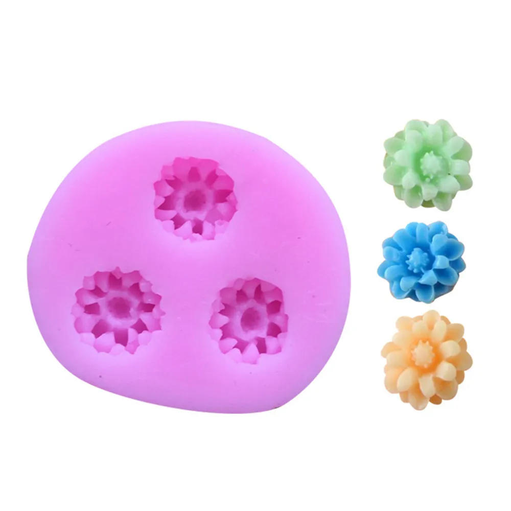 

3D Rose Flowers Chocolate Wedding Cake Decorating Tools 3D Baking Fondant Silicone Mold Used To Easily Create Poured Sugar