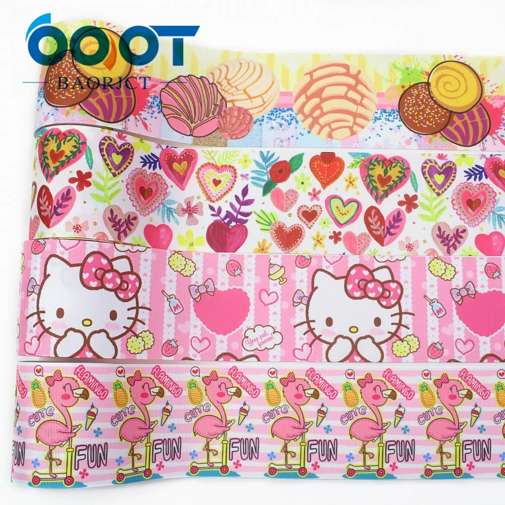 OOOT BAORJCT I-19912-2156, 75 мм 10 ярдов мультфильм термотрансферные печатные корсажные ленты, ленты ремесла, лук кепки DIY аксессуары