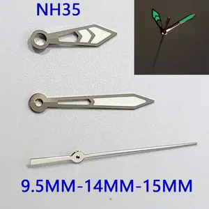 NH35/NH36 watch pointer accessories modified white pointer green luminous Japanese automatic movement SKX007