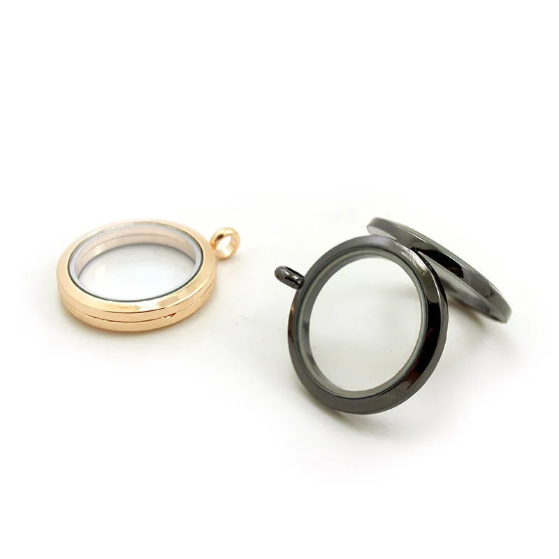10pcs/lot Round Magnetic Living Memory Locket Plain Floating Pendant DIY Christmas Gift 30mm | Украшения и аксессуары