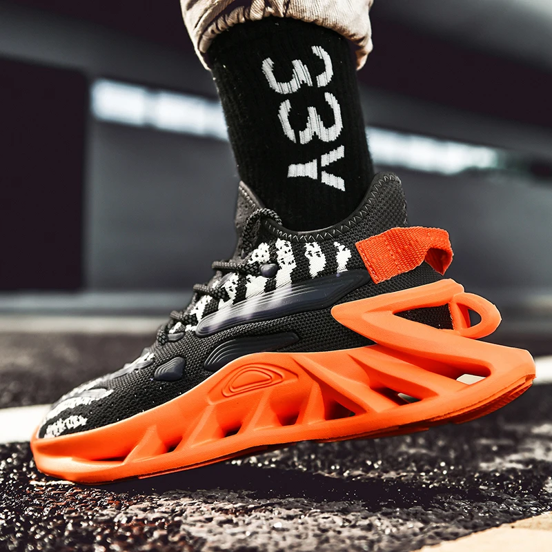 

2020 New Arrival Cushioning Mens Running Shoes Lightweight Zapatillas Hombre Mesh Men Sport Shoes Trainers Sneakers For Jogging