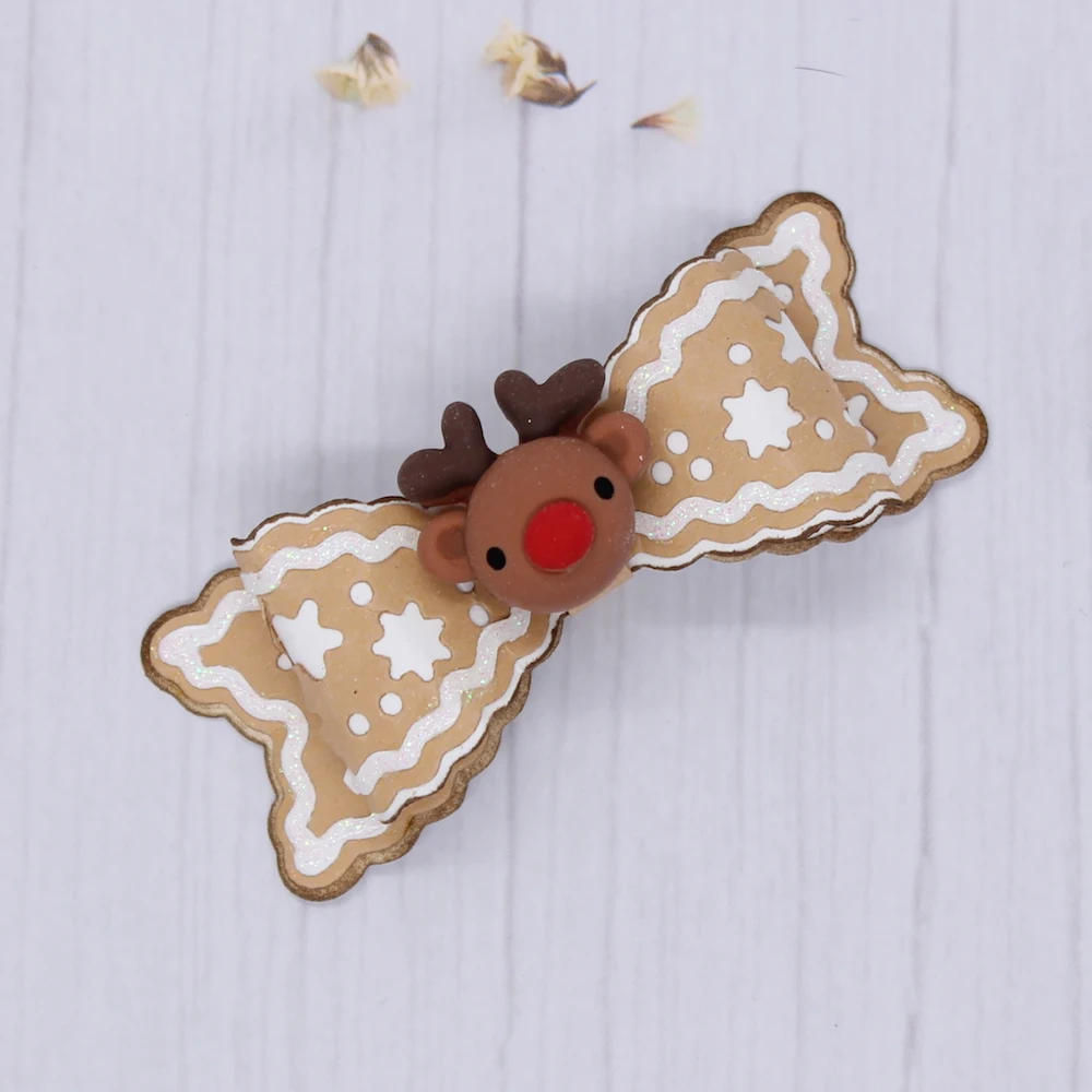 KSCRAFT рождественские пряничные банты для печенья металлические штампы трафареты