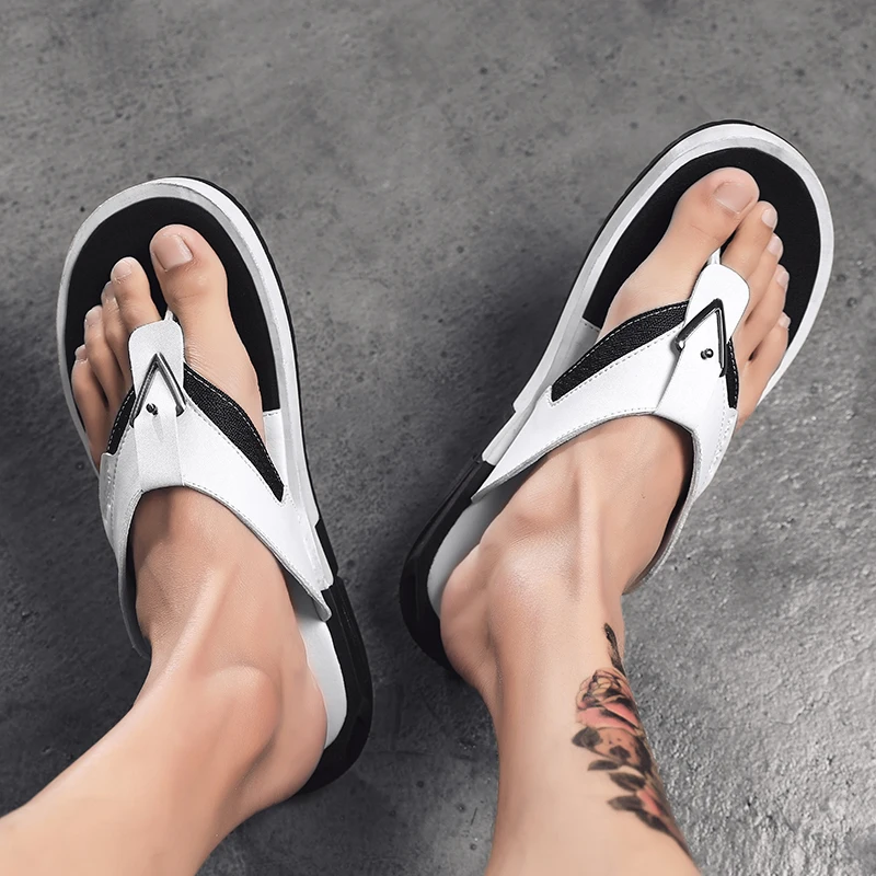 

CYYTL 2020 Men s Flip Flop Cushioned Yoga Foam Thong Sandals Non Slip Summer Slippers Beach Sandals for Men Footwear