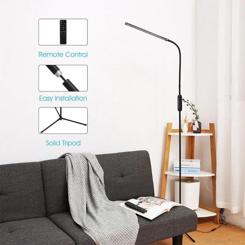 

Floor Lamps for Living Room, 12W Dimmable Standing Lamp, Reading Light with Touch Remote Control, LED Floor Lights M06 21