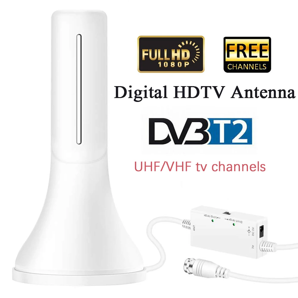 

Satxtrem DVB-T2 Indoor/Outdoor TV/Antenna For digital TV DVB T2 digital HDTV Antena 120 Mile 4K UHF VHF Signal Amplifier