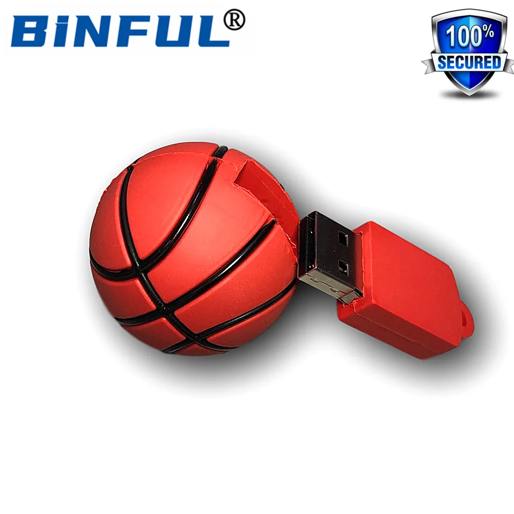 BINFUL Sports Series Мультфильм Баскетбол USB флэш накопитель мультфильм 4 ГБ 8 16 32 64 128 256