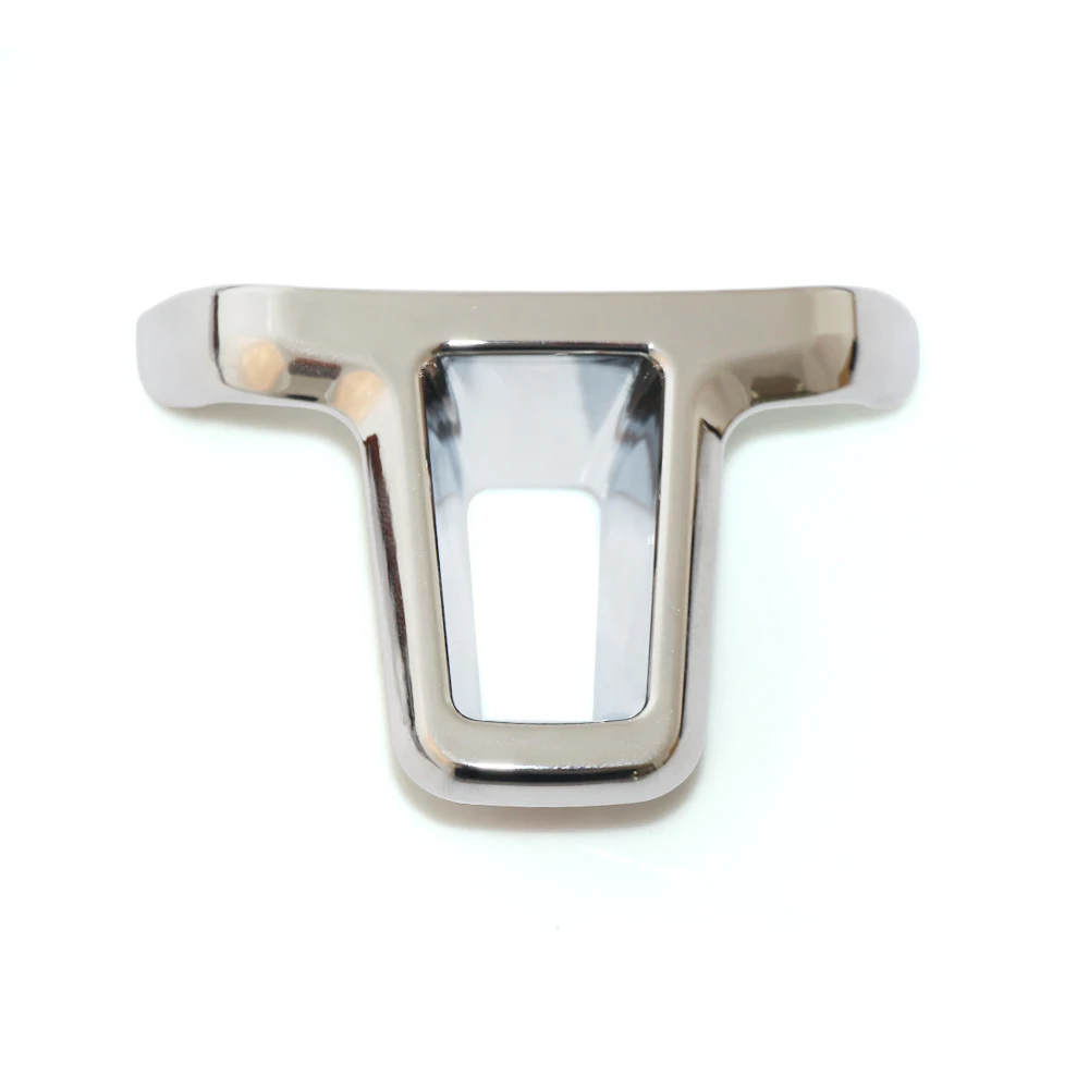 Стайлинг автомобиля хромированное украшение на руль из АБС пластика наклейка